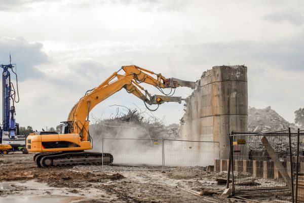 Silo Demolition in Plainfield
